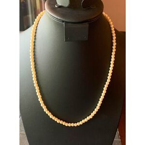 Vintage Faux Pearl Strand, in Gold tone, Unmarked